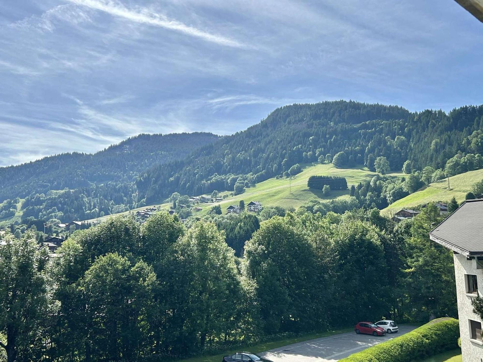 Studio Avec Piscine Chauffee, Tennis & Balcon - 4 Couchages A Megeve - Fr-1-597-14 Екстер'єр фото