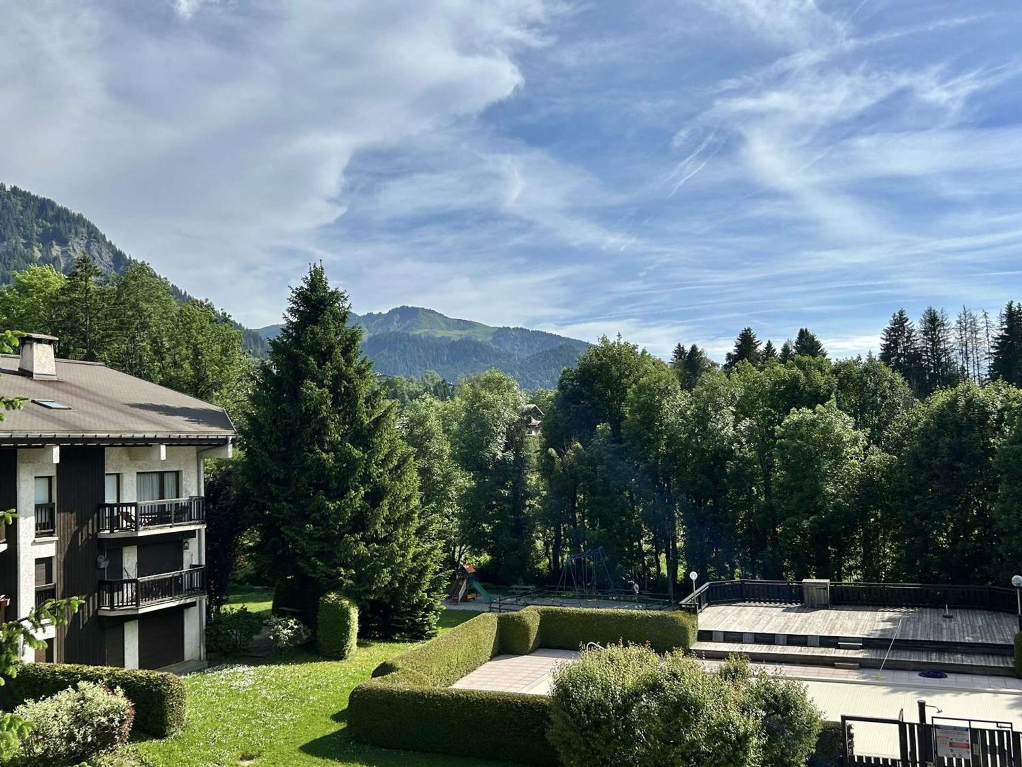 Studio Avec Piscine Chauffee, Tennis & Balcon - 4 Couchages A Megeve - Fr-1-597-14 Екстер'єр фото